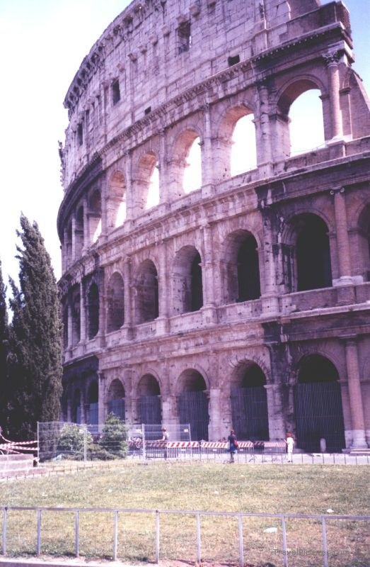 Coloseum Roman stadium ruin ruins